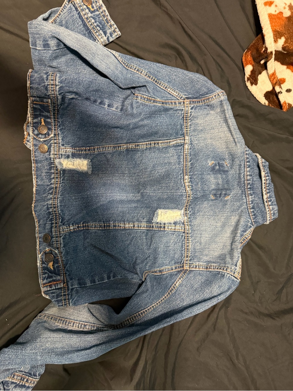 Rue21 Light Blue Distressed Denim Jacket